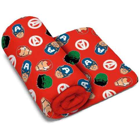 Kinderdecke Marvel - The Avengers - Fleece Kinder Decke - 150 x 95 cm, The AVENGERS