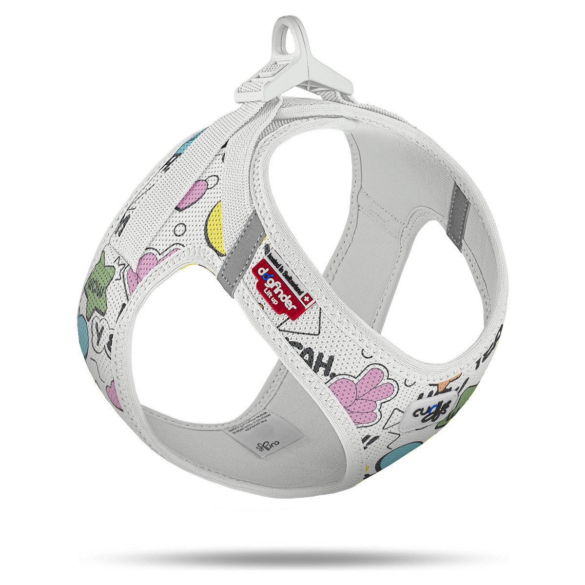 Curli Hunde-Geschirr Clasp Vest Geschirr Limited Edition 25 Comic Light-Gra günstig online kaufen