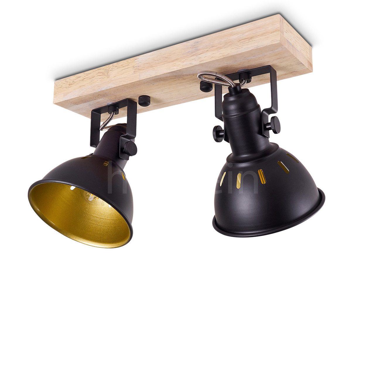 hofstein Deckenleuchte »Arazane« 2-flammiger aus Metall schwarz-gold und Ho günstig online kaufen