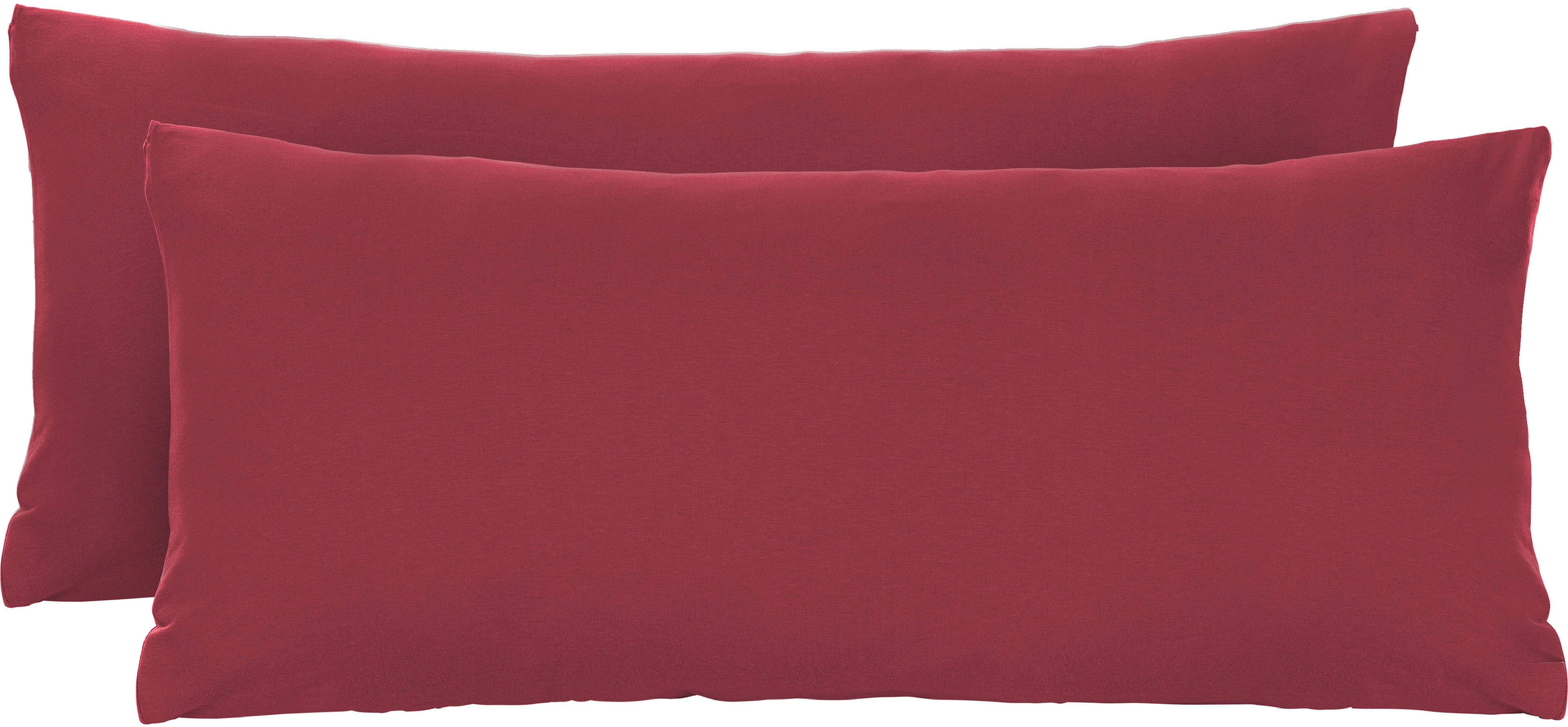 Biberna Kissenbezug Michi Feinjersey mit Reißverschluss, (2 Stück), verschi günstig online kaufen