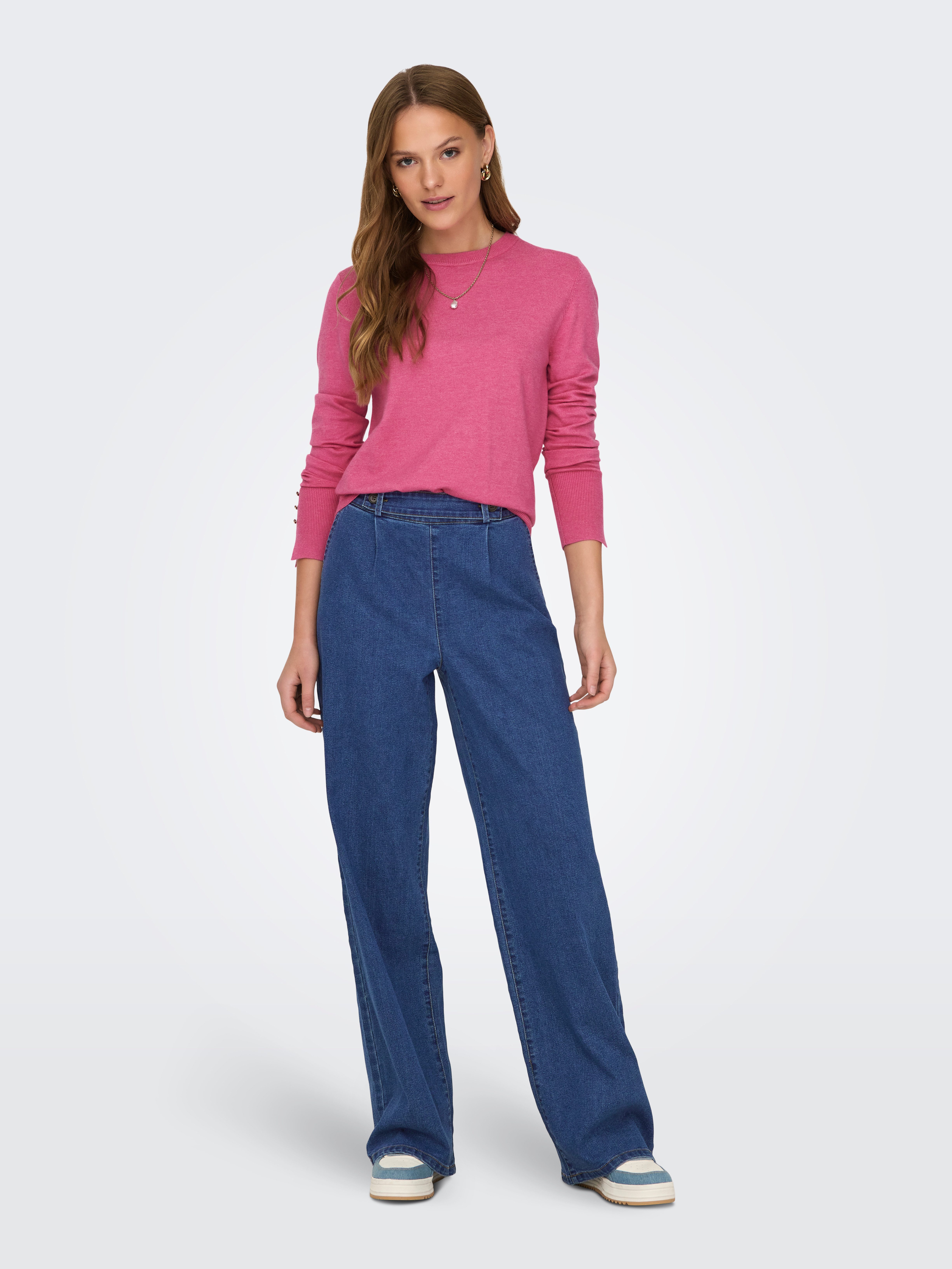 JDY High-waist-Jeans JDYGEGGO HW WIDE JEANS DNM NOOS