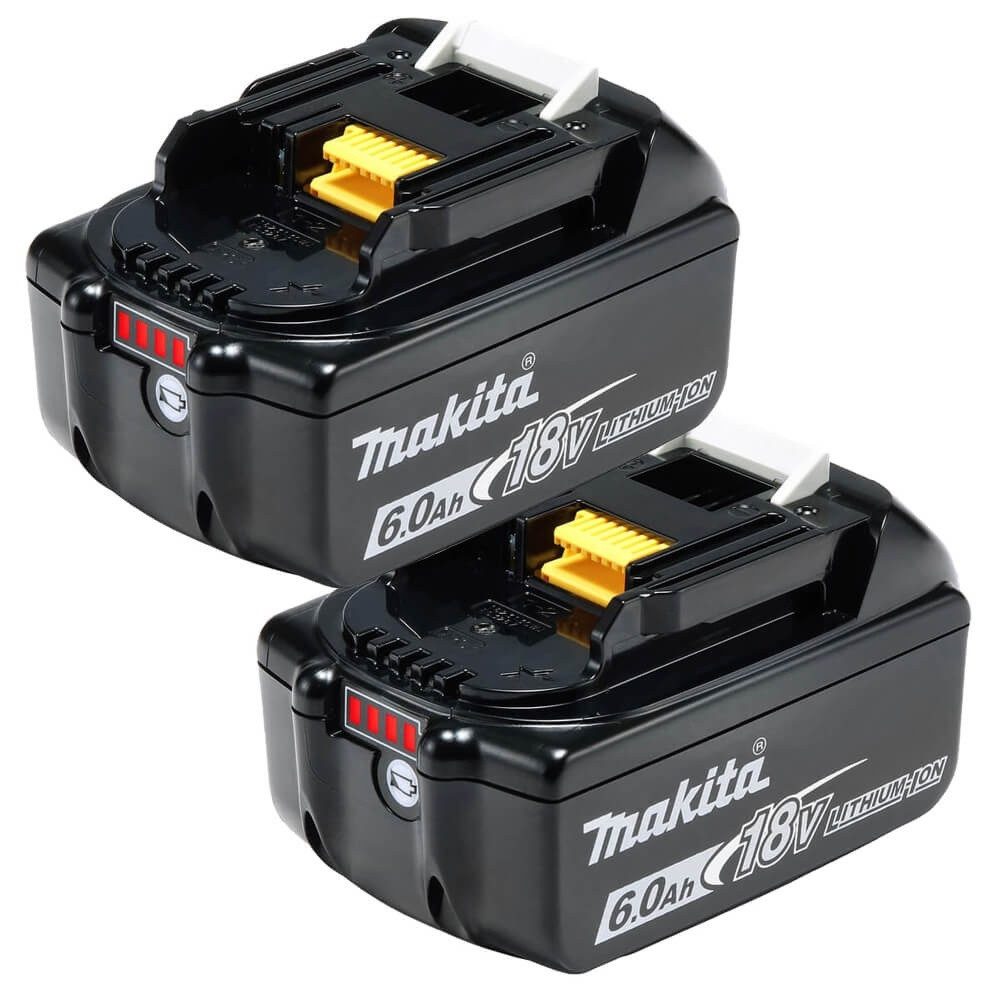 Makita Makita Akku Set 2x BL18606AH 18V/6,0AH Zusatz-Akku