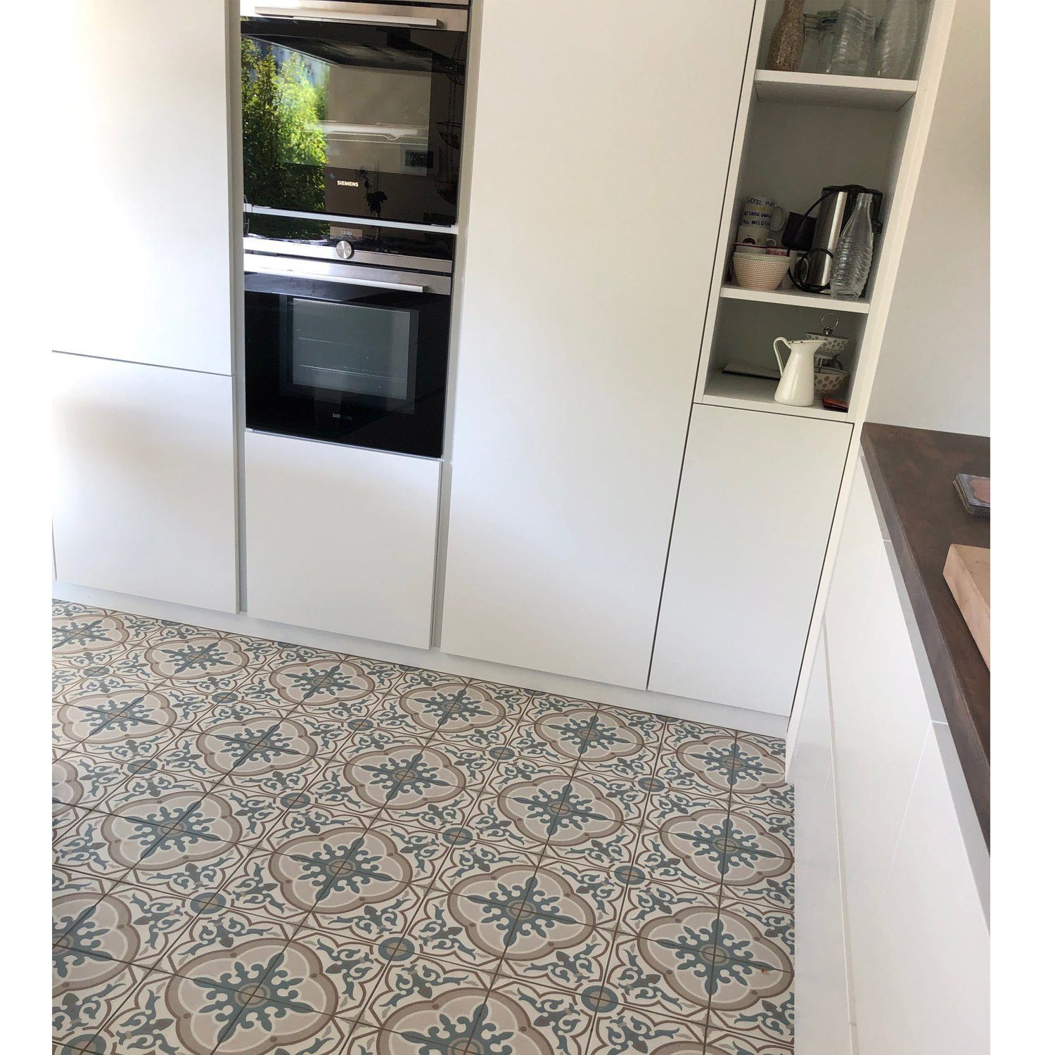 Casa Moro Bodenfliese Mediterrane Keramikfliesen Aydan 20x20 cm Feinsteinzeug Bodenfliesen, Feinsteinzeug, Mehrfarbig, Wandfliesen Küche, Flur & Badezimmer, Frostsicher Zementfliesenoptik FL7024