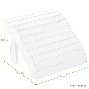 Raburg Gartensessel Sunja Premium, XXL Design-Gartenstuhl oder Fußhocker, Akazie Hartholz, Design-Canadian Adirondack Deck-Chair oder dazu passende Fußbank