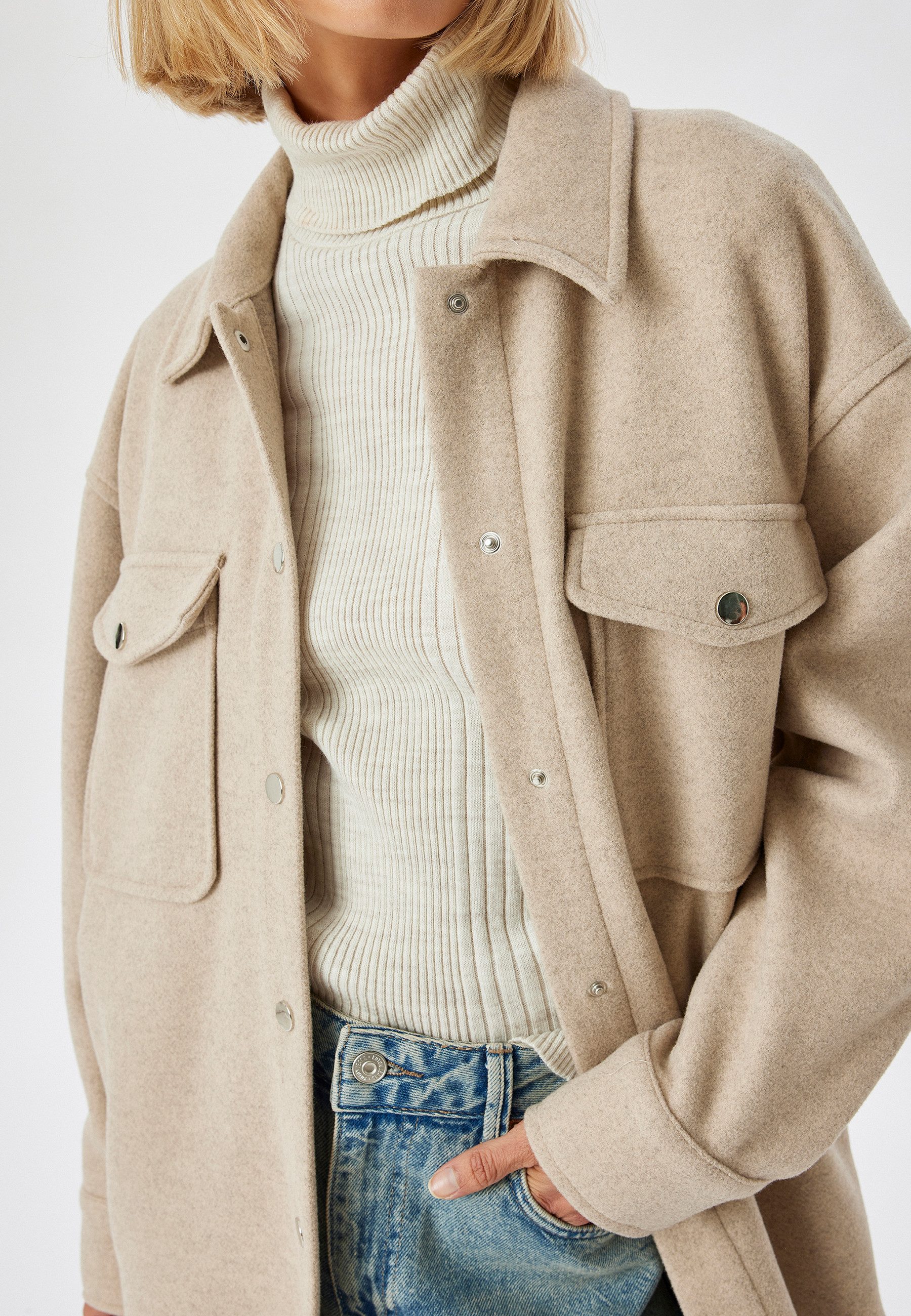 Koton Hemdjacke Regular Klassisch