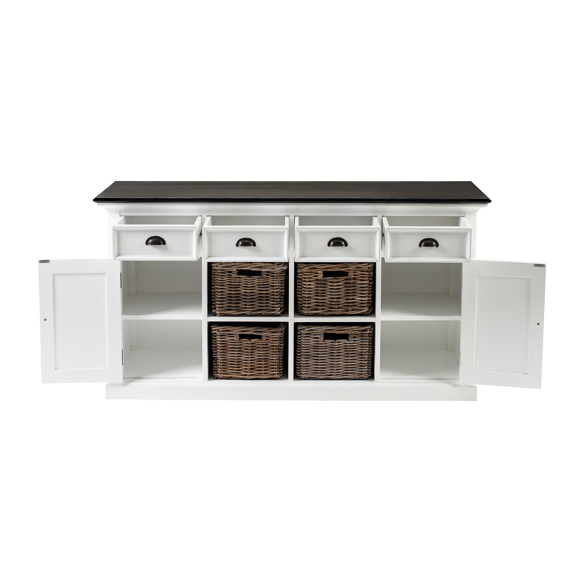Novasolo Buffet Halifax Contrast (mit 4 Körben) Buffetschrank mit 4 Körben