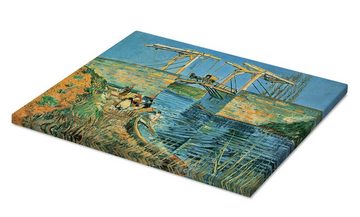 Posterlounge Leinwandbild Vincent van Gogh, Le Pont de Langlois a Arles, Wohnzimmer Malerei