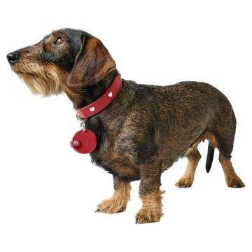 Hunter Tierbedarf Tier-Halsband Anhänger Hundemarken-Etui Love rot