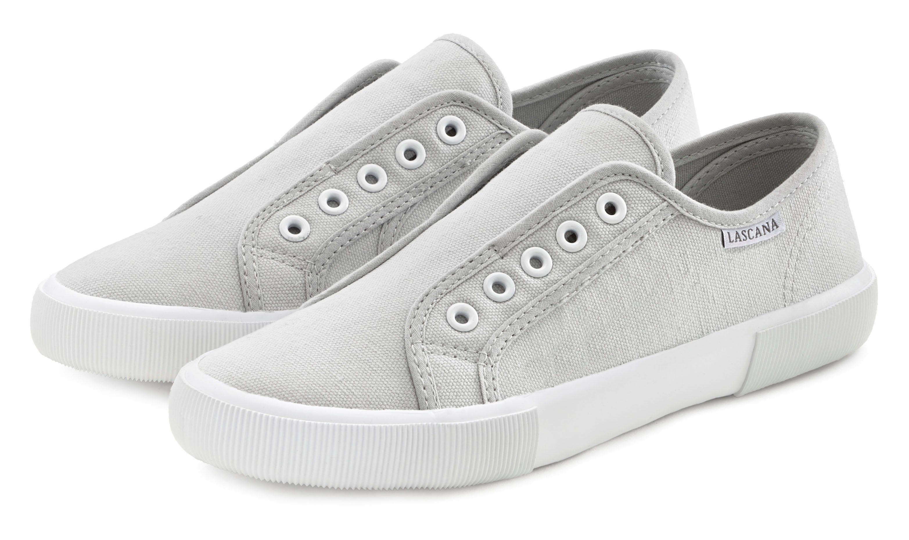 LASCANA Sneaker Slipper, Halbschuh bequem zum Reinschlüpfen VEGAN