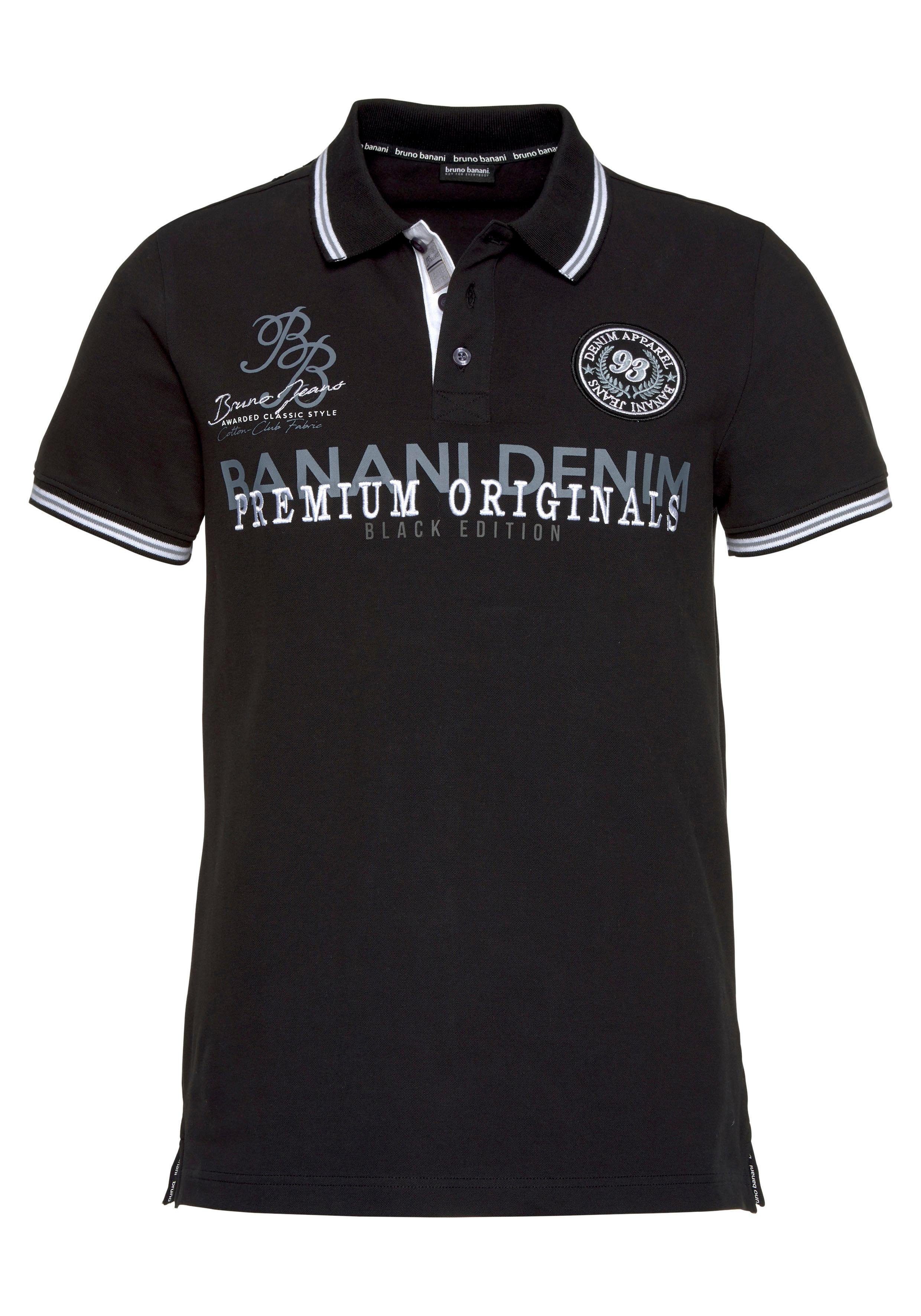 Bruno Banani Poloshirt Kurzarm, körpernahe Passform, Polokragen, aus Baumwollmischung
