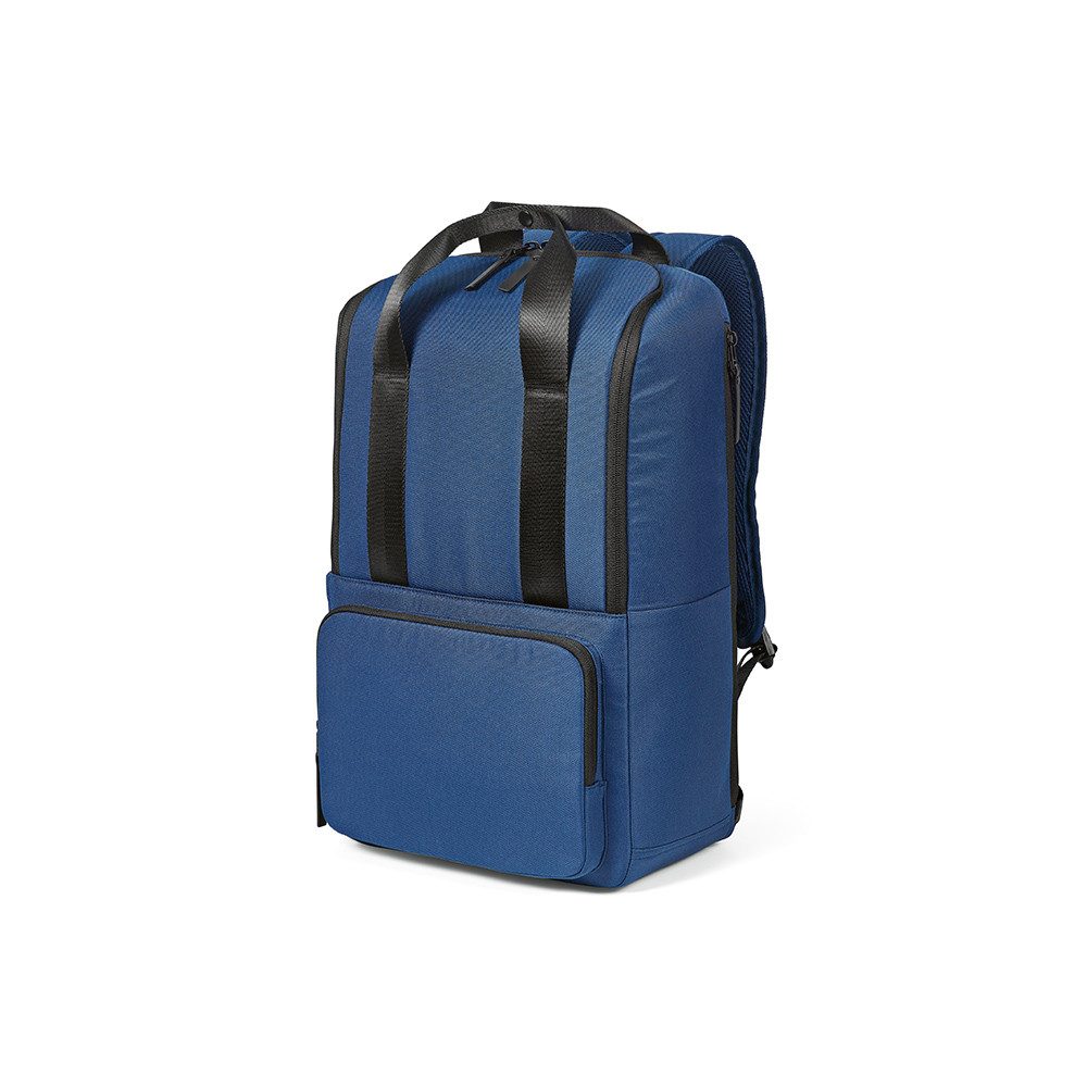 CABBEL Rucksack Rucksack 18L Laptopfach Trolley nachhaltig rPET 0,88kg leicht robust (Rucksack, 1-tlg., Einzelartikel), Blau, recyceltes Polyester, 98,9% rPET, 29x45x15cm, leicht, 18L