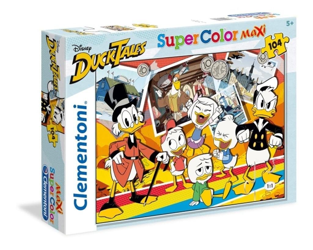Puzzle Tales Teile, Supercolor, 104 Disney Clementoni® 23718 Puzzle, Maxi, - Duck - - 104 Puzzleteile