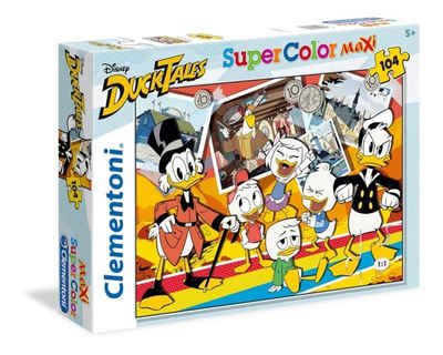 Clementoni® Puzzle 23718 - Disney - Duck Tales - Puzzle, Supercolor, Maxi, 104 Teile, 104 Puzzleteile