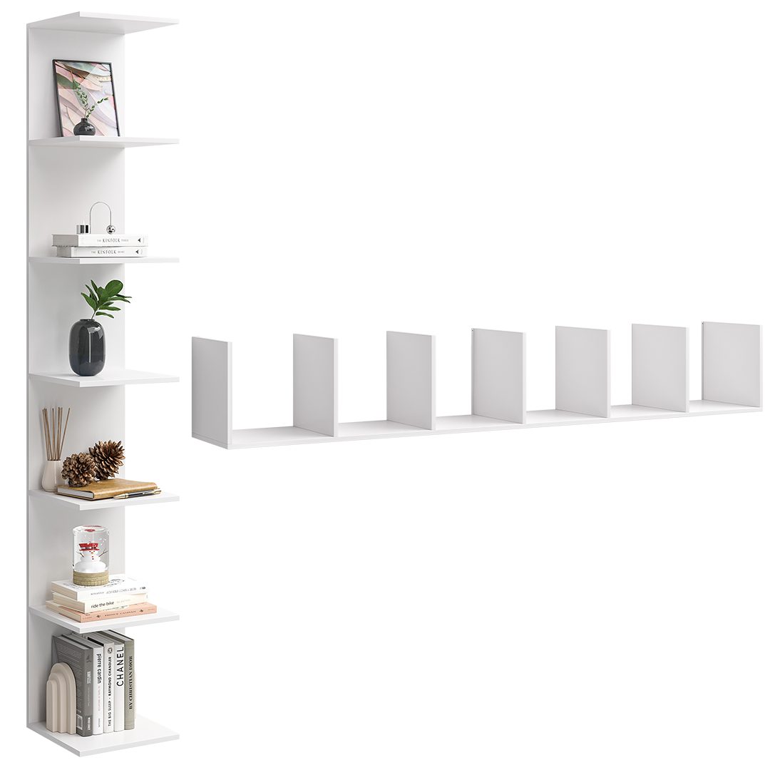 Bellamio Wandregal Ems, Schweberegal, Montage horizontal oder vertikal günstig online kaufen