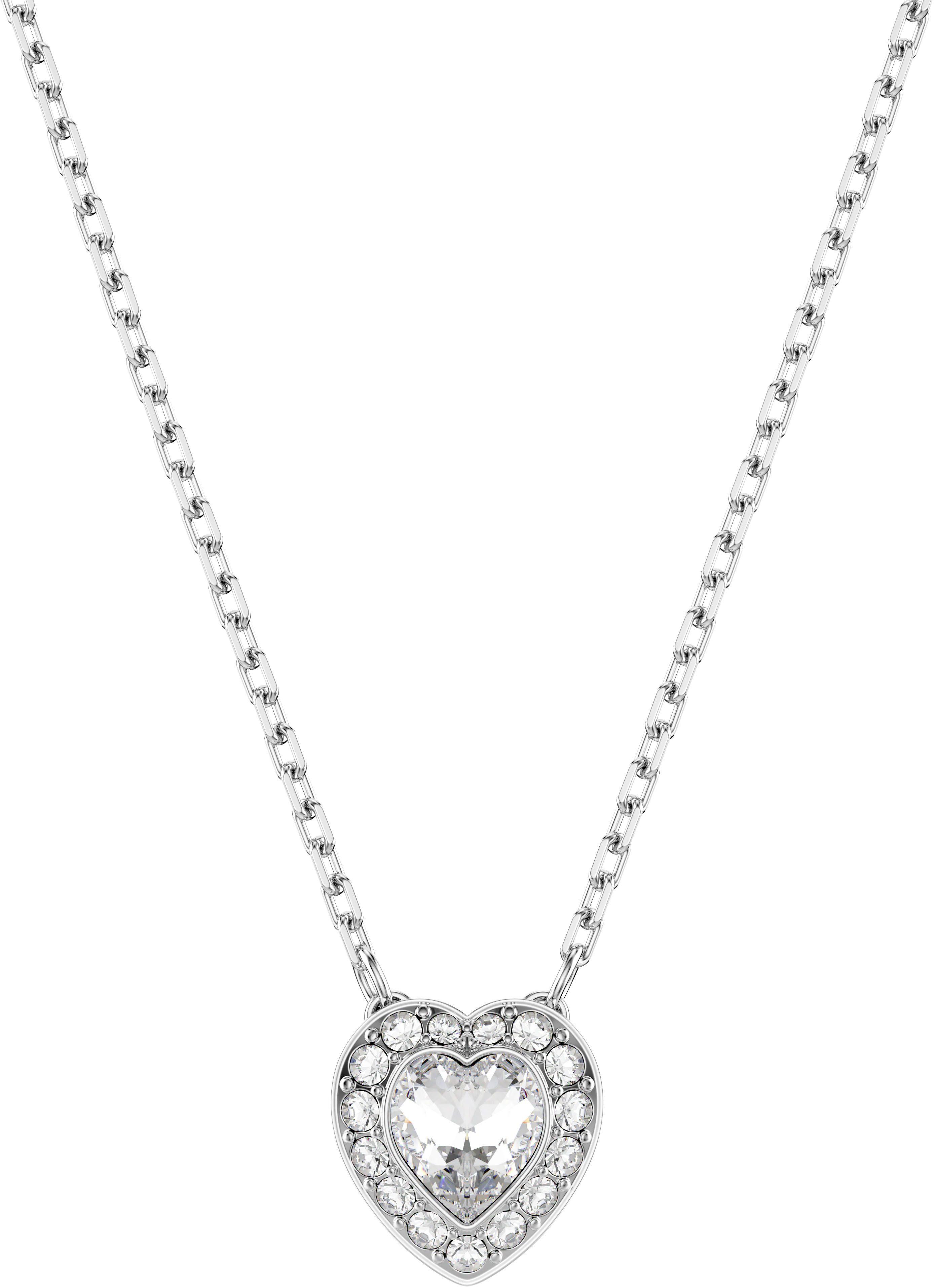 Swarovski Ohrring und Ketten Set Multipack Schmuck Geschenk Ariana Grande Herz (Set, 3-tlg., inkl. Schmuckbox), mit Swarovski® Kristall