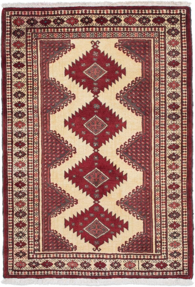 Orientteppich Turkaman 91x132 Handgeknüpfter Orientteppich / Perserteppich, Nain Trading, rechteckig, Höhe: 6 mm
