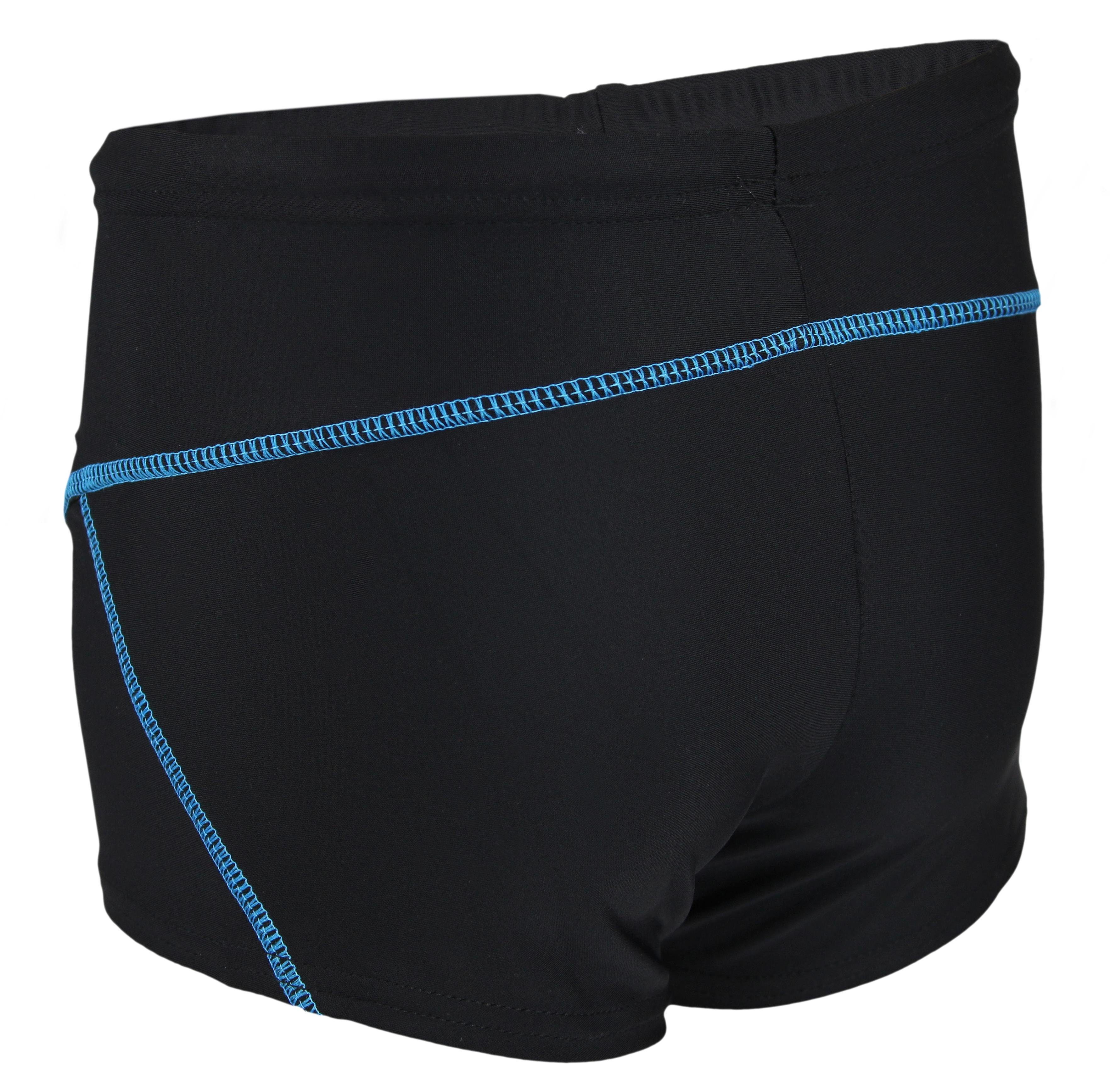 Badehose Aquarti kontrastfarbene / Aquarti Nähte Badehose Schwimmhose Türkis Schwarz Jungen