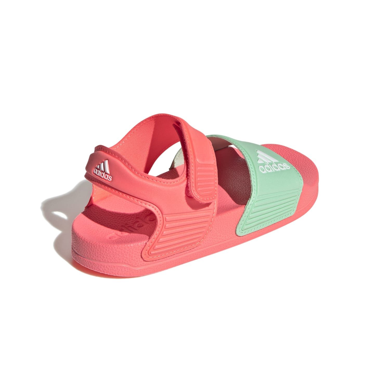 adidas Performance Adilette Sandale (Klettverschluss) acidrot Mädchen Badeschuh