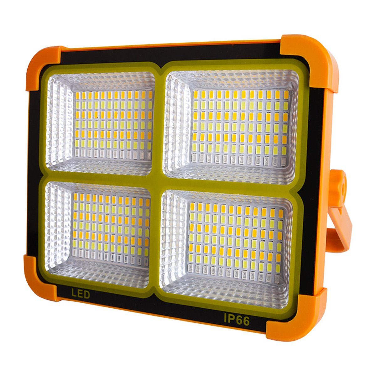 yozhiqu Baustrahler LED-Solarleuchte, Notbeleuchtung, tragbare Außenleuchte, Tragbarer D8-Solarscheinwerfer für Camping-Nachtmarktstände