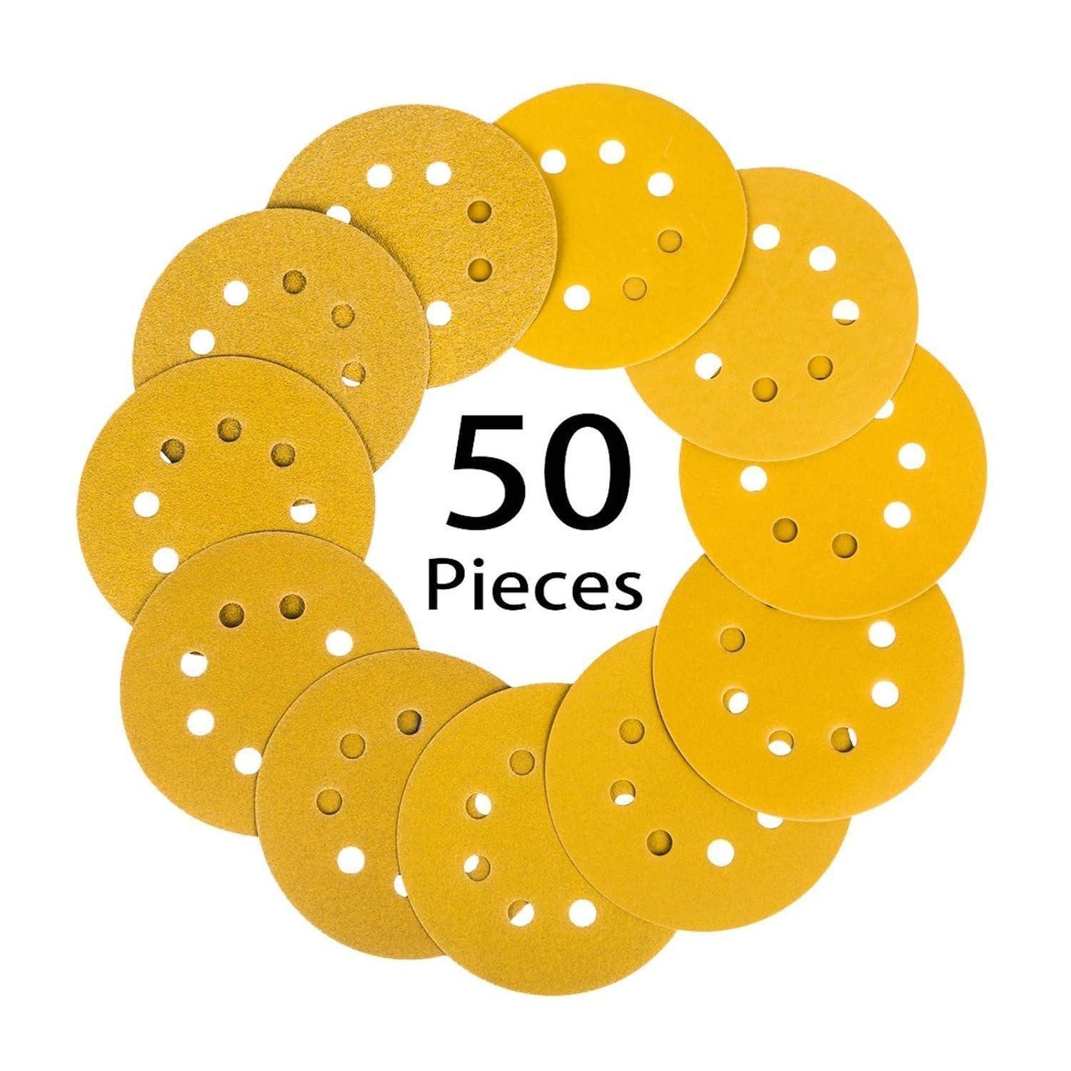 LuxusKollektion Schleifpapier Schleifpapier Klett 125mm Mix 50 Stk