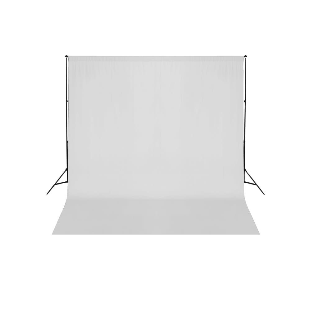 Weiß 300 x 600 cm vidaXL Fotohintergrund Fotohintergrund-System