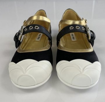 Miu Miu Miu Miu Ballerinas Slipper Sandals Sandalen Schuhe Shoes Flats Sneaker Sneaker Ballerinas