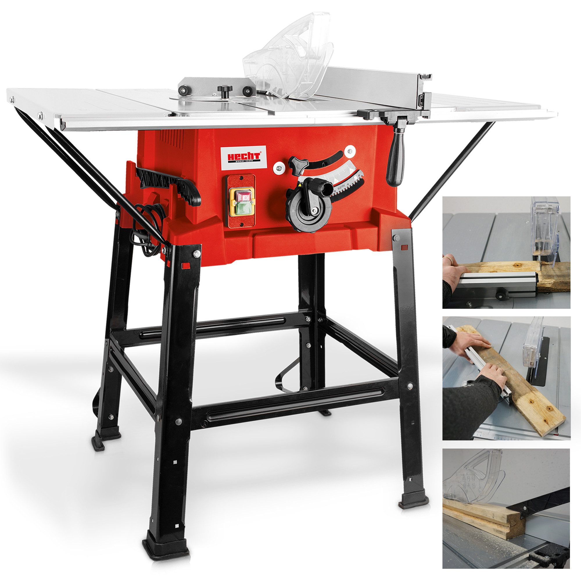 Hecht Tischkreissäge 8254 mit Untergestell, 2000W, 4800 U/min, Parallel- und Winkelanschlag, 2 Sägeblätter