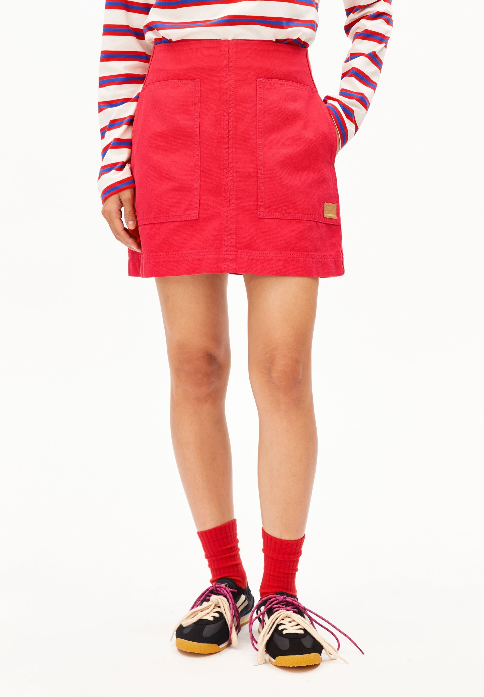 Armedangels Jerseyrock WORKWEAR CANVAS Rock aus Bio-Baumwolle (Regular Fit) Mini