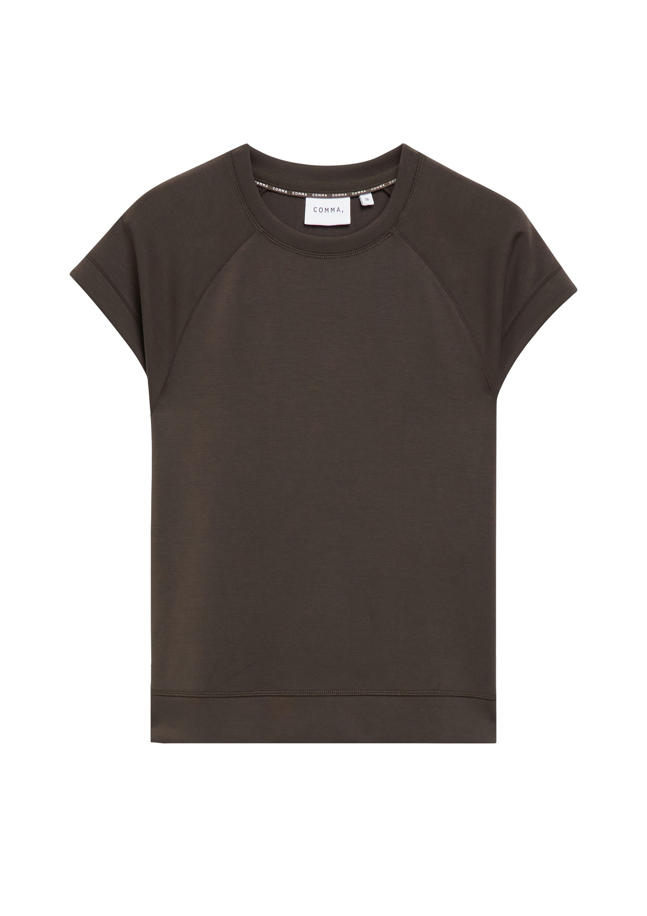 comma Sweatshirt Sweatshirt Weiches Kurzarmsweatshirt