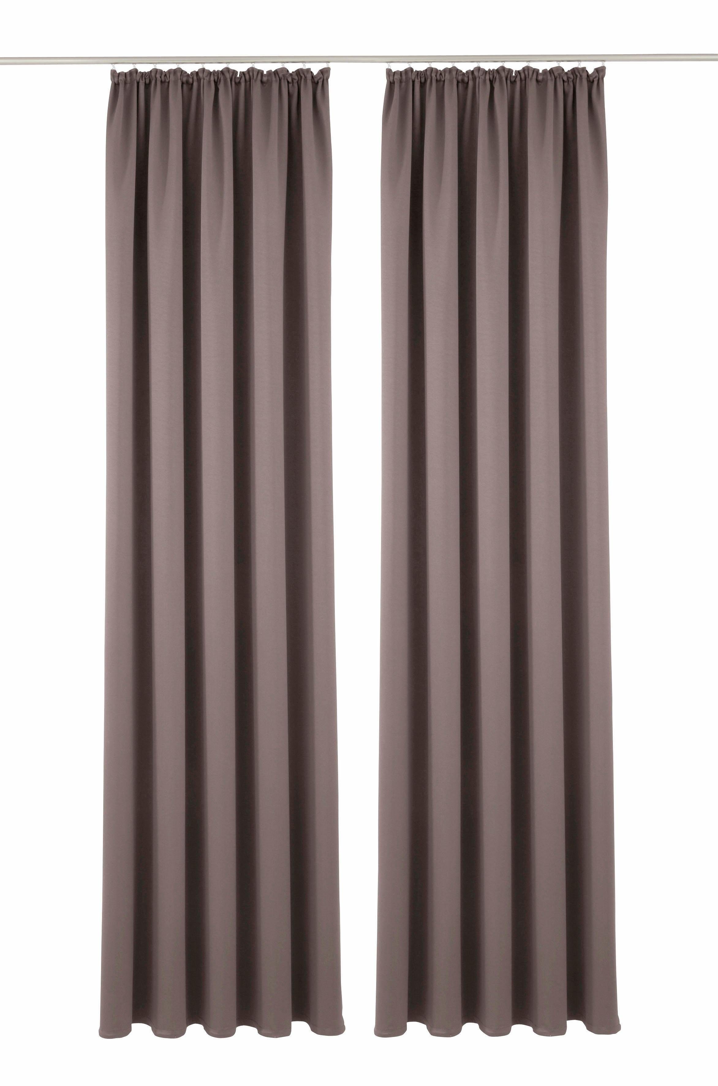 OTTO home Verdunkelungsvorhang Solana, Gardinen mit Kräuselband, verdunkelnd, 2er Set, Topseller (2 St), Kräuselband, verdunkelnd, 2er-Set Verdunklungsvorhang m – Bild 2 von 5