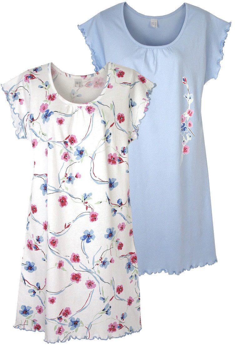 Consult-Tex Nachthemd Doppelpack Kurzarm Nachthemd (Set, günstig online kaufen