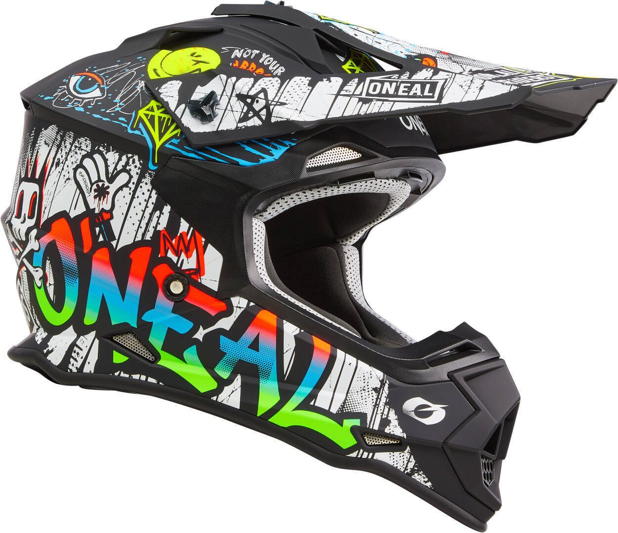 O’NEAL Motocrosshelm 2SRS Rancid bunter Motocross Helm, Absorbierend