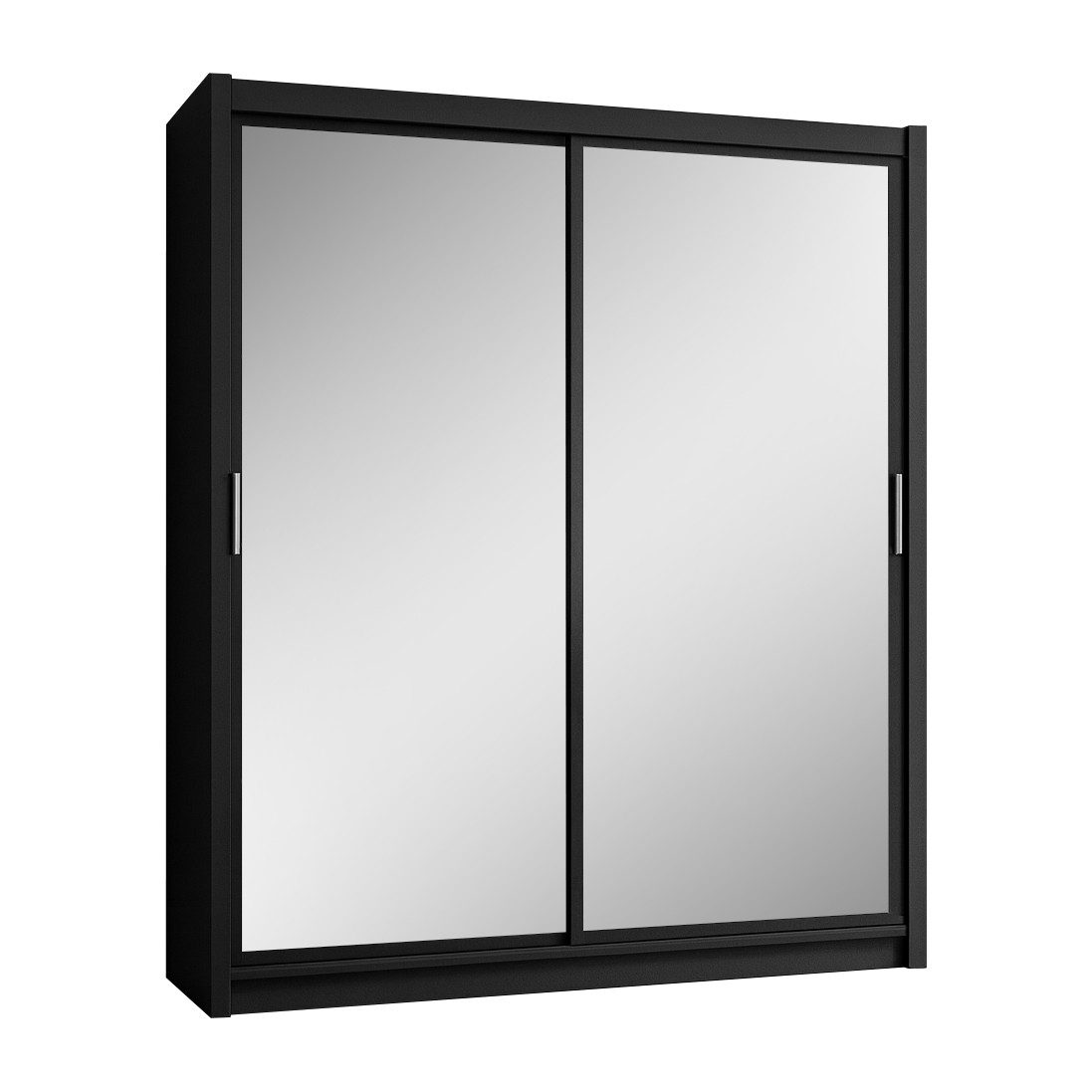 Beautysofa Kleiderschrank PARIS mit Spiegel & Kleiderstange (2-türig, viel günstig online kaufen