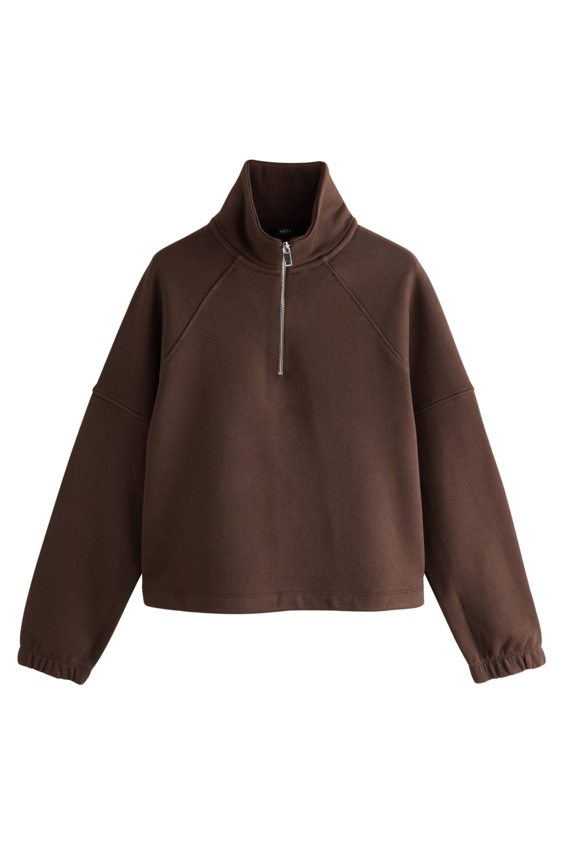 Next Sweatshirt Sweatshirt mit viertellangem Reißverschluss (1-tlg)