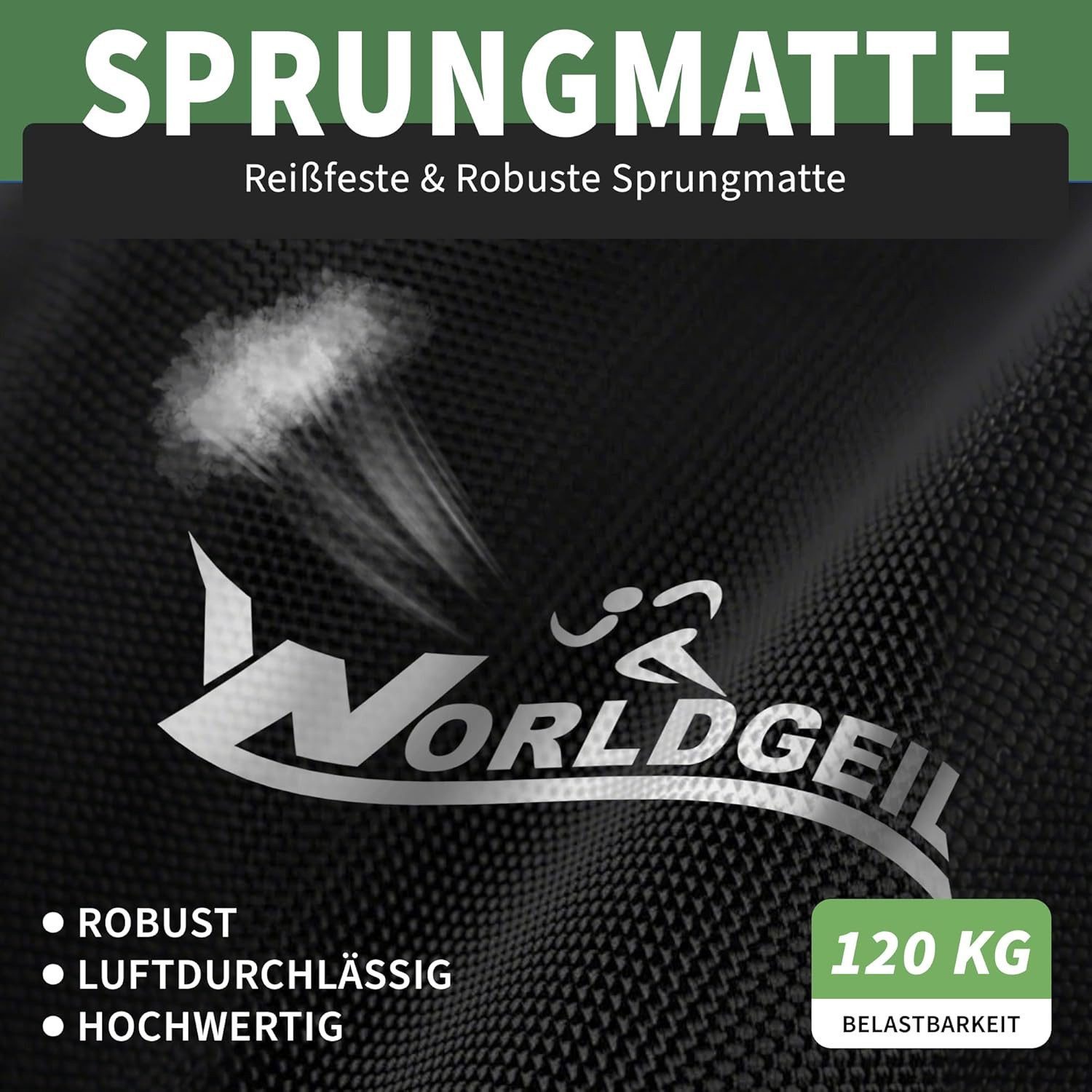 Nettlife Fitnesstrampolin klappbar Mini Trampolin höhenverstellbarem Griff bis 150 kg, Indoor Trampolin für Erwachsene & Kinder Sportgeräte für Zuhause