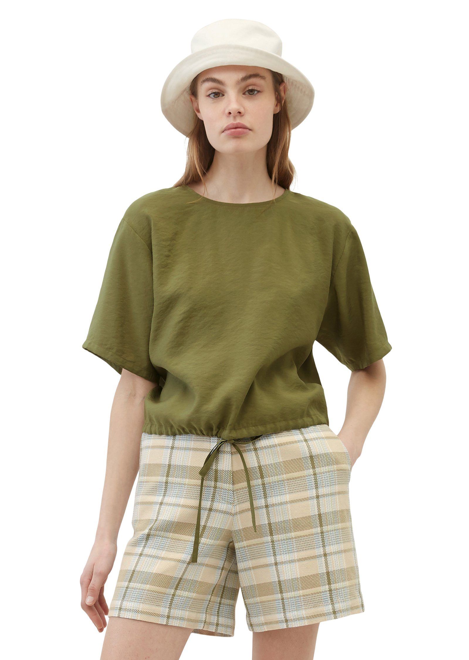 Damen Shirts Marc O'Polo DENIM Kurzarmbluse aus TENCEL™ Modal