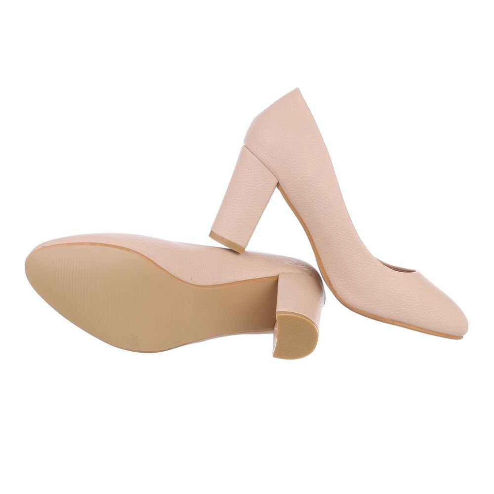 Ital-Design Damen Abendschuhe Elegant High-Heel-Pumps Blockabsatz günstig online kaufen