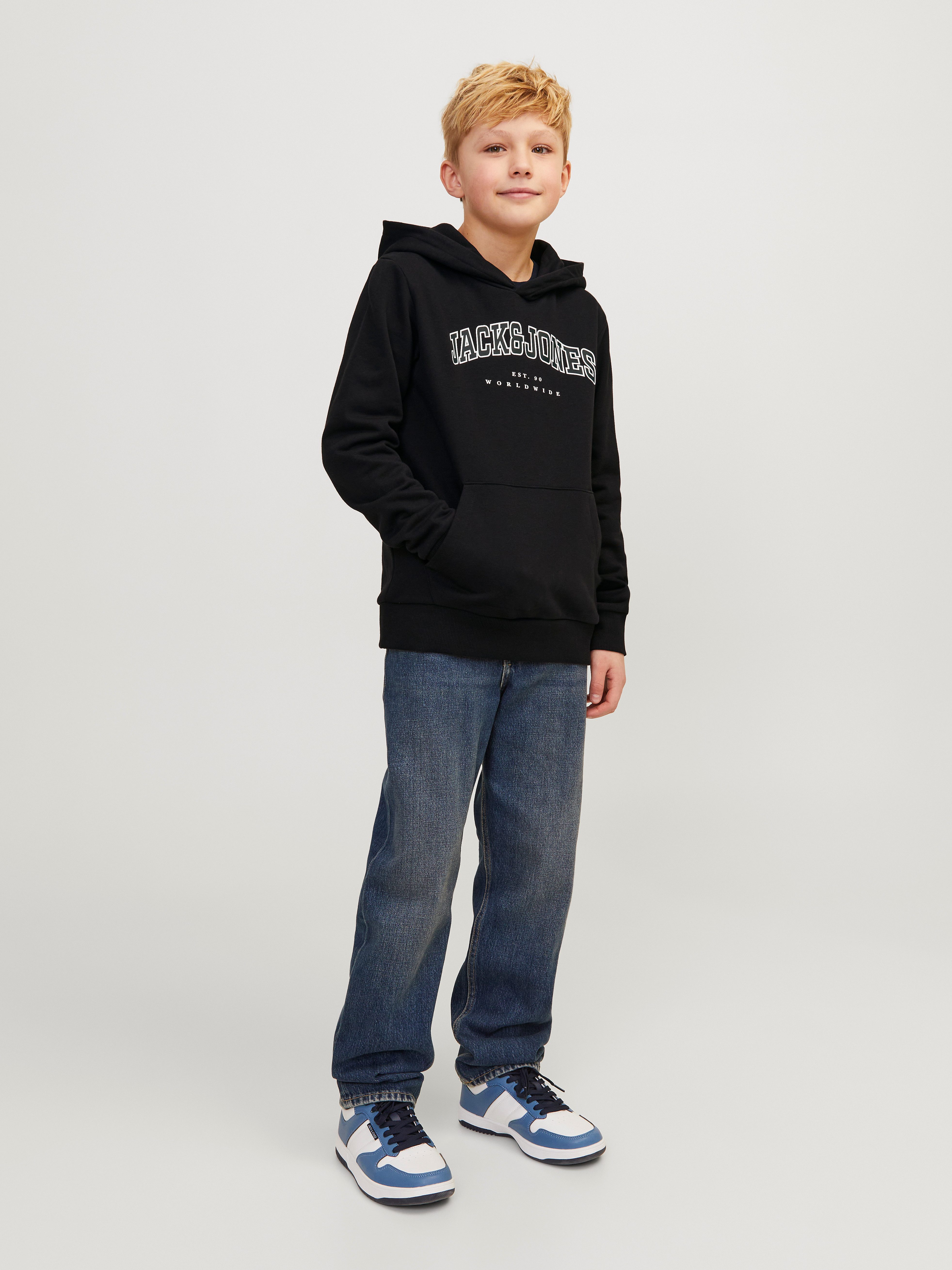 Jack & Jones Junior Kapuzensweatshirt JJECALEB VARSITY SWEAT HOOD NOOS JNR