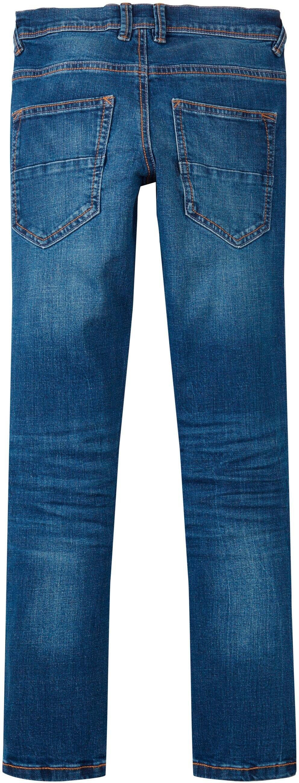 TOM TAILOR Slim-fit-Jeans mit Reißverschluss Knopf- und