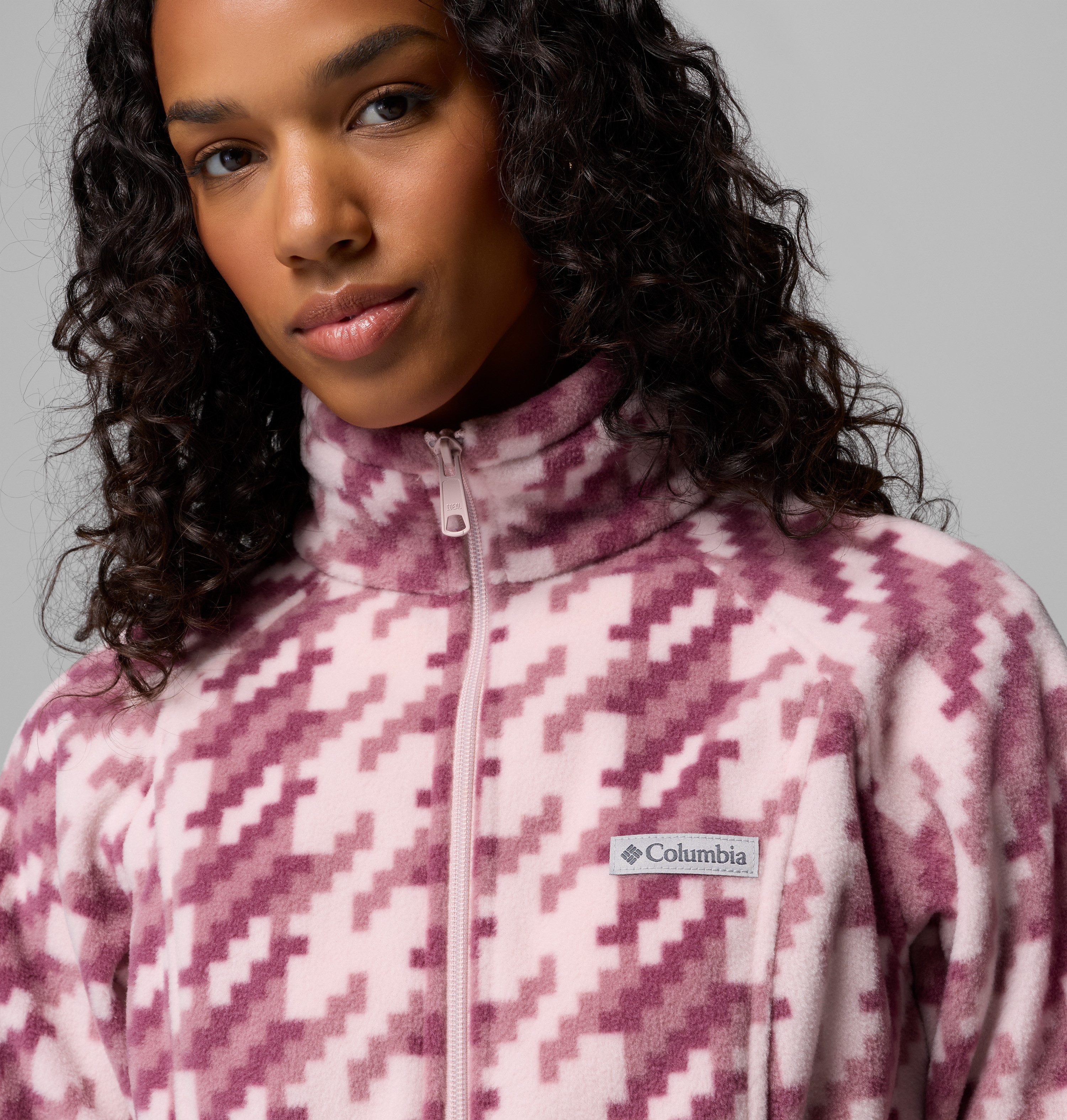 Columbia Fleecejacke Benton Springs Printed Full Zip mit Reißverschluss, wasserabweisend, windabweisend, atmungsaktiv – Bild 5 von 5