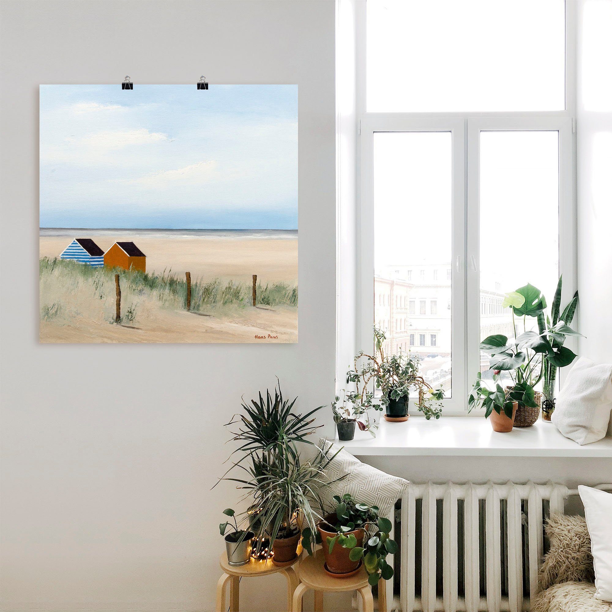 Artland Wandbild Sonniger Morgen V, Strand (1 St), als Leinwandbild, Poster günstig online kaufen