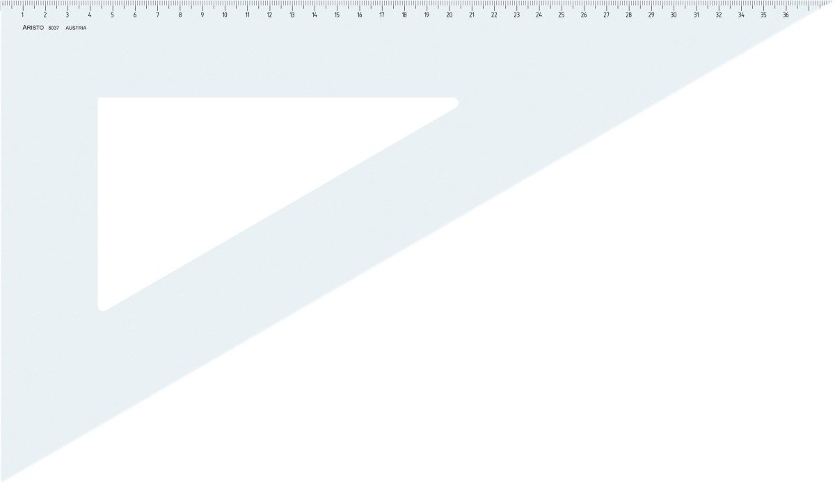 ARISTO Geodreieck Dreieck 60 Grad Acryl 425mm transparent