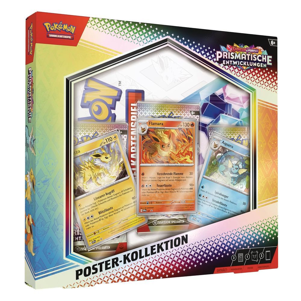 POKÉMON Sammelkarte Poster-Kollektion Prismatische Entwicklungen Pokemon Karten deutsch
