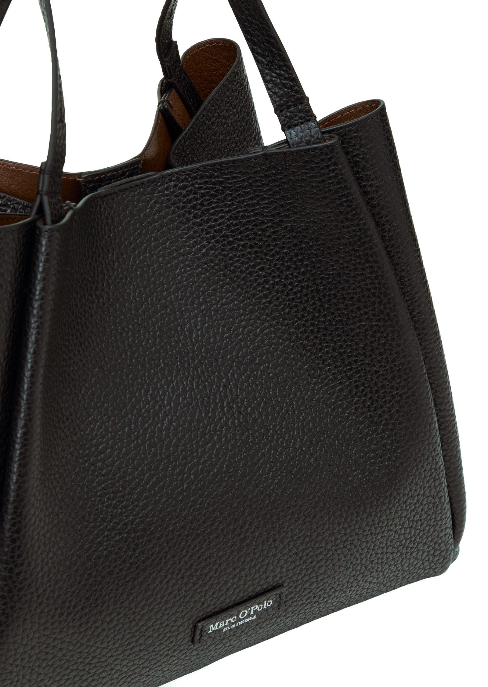 Marc O'Polo Shopper aus genarbtem Rindleder