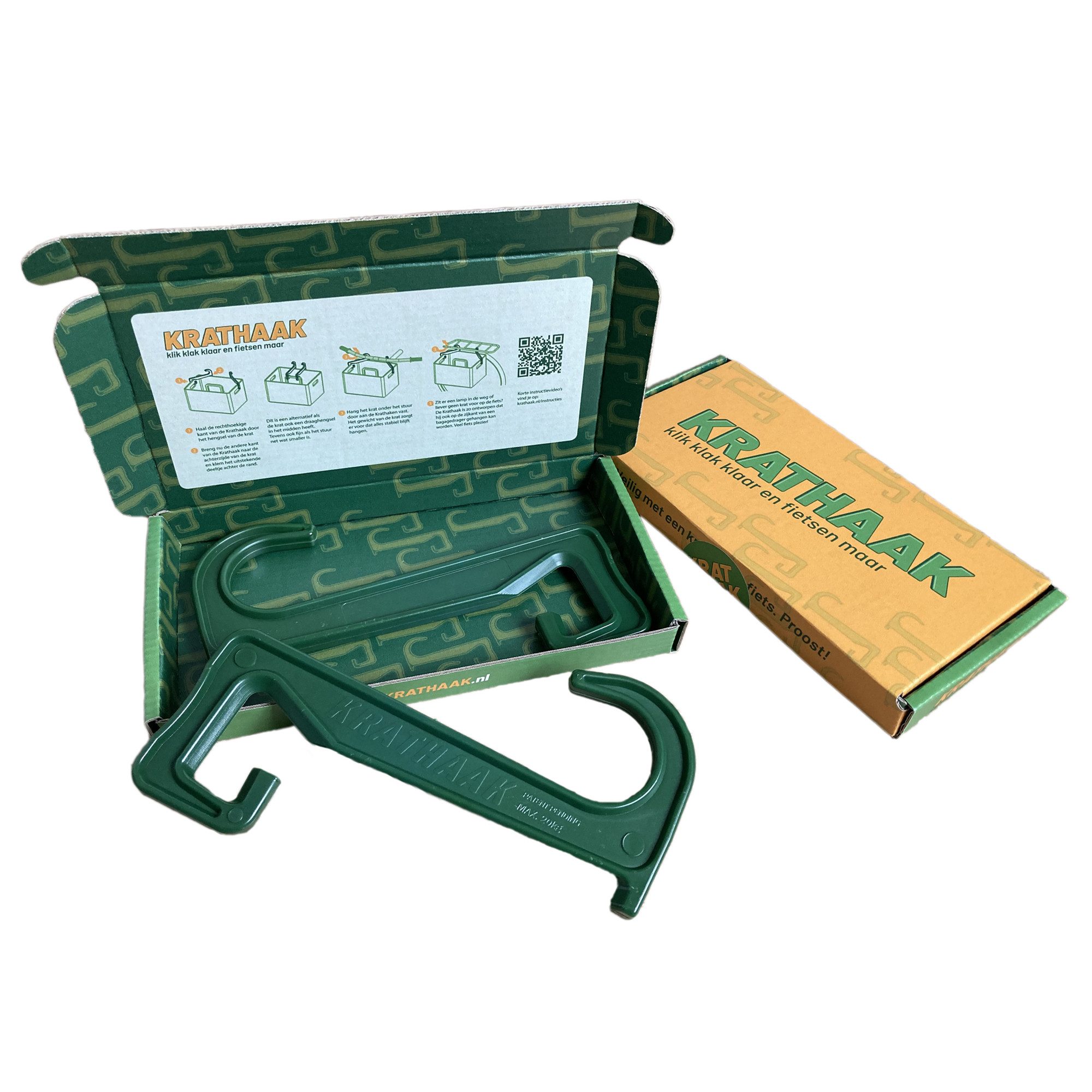 Deggelbam Bierflaschenhalter Krathaak -> Bierkastenhalter für dein Fahrrad, (2 Haken in einer Geschenkverpackung), Weltneuheit - GameChanger für den Fahrradverkehr in der Stadt