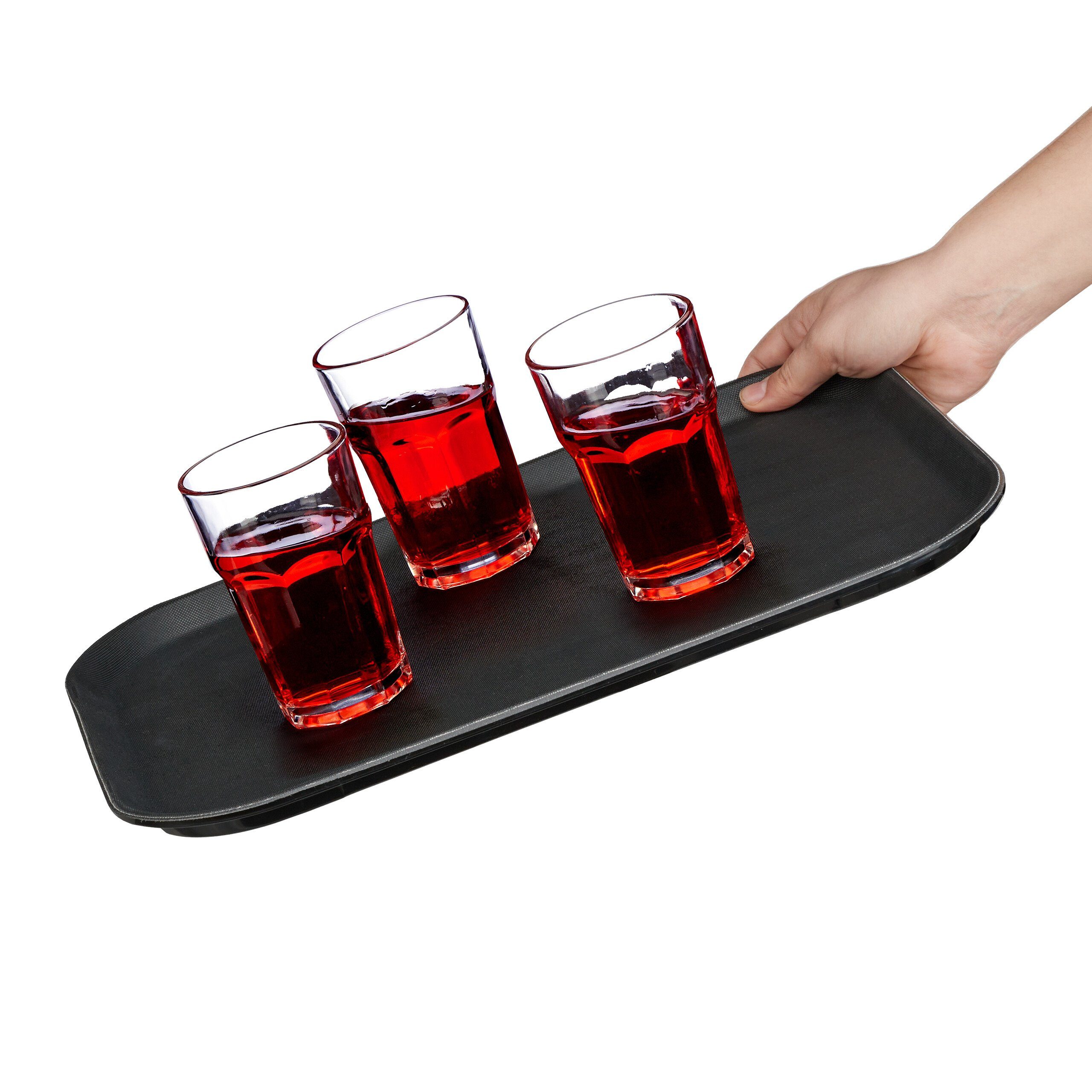 relaxdays Tablett Gastro Serviertablett, Kunststoff