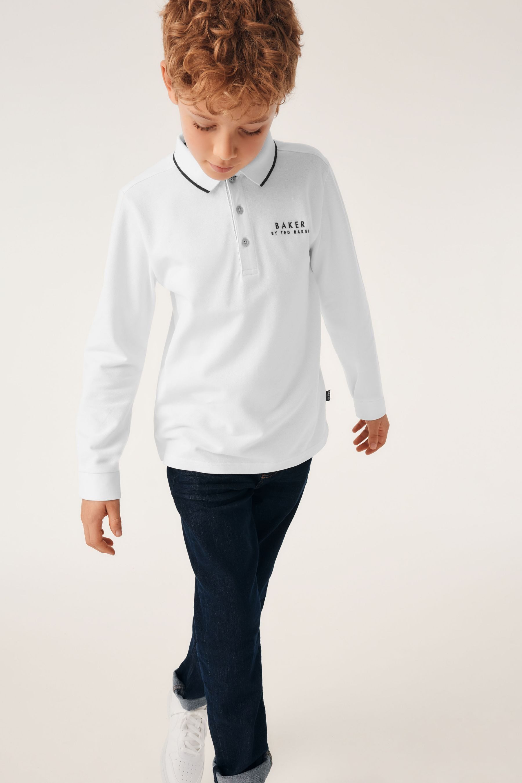 Baker by Ted Baker Langarm-Poloshirt Baker by Ted Baker Langarm-Poloshirt (1-tlg)