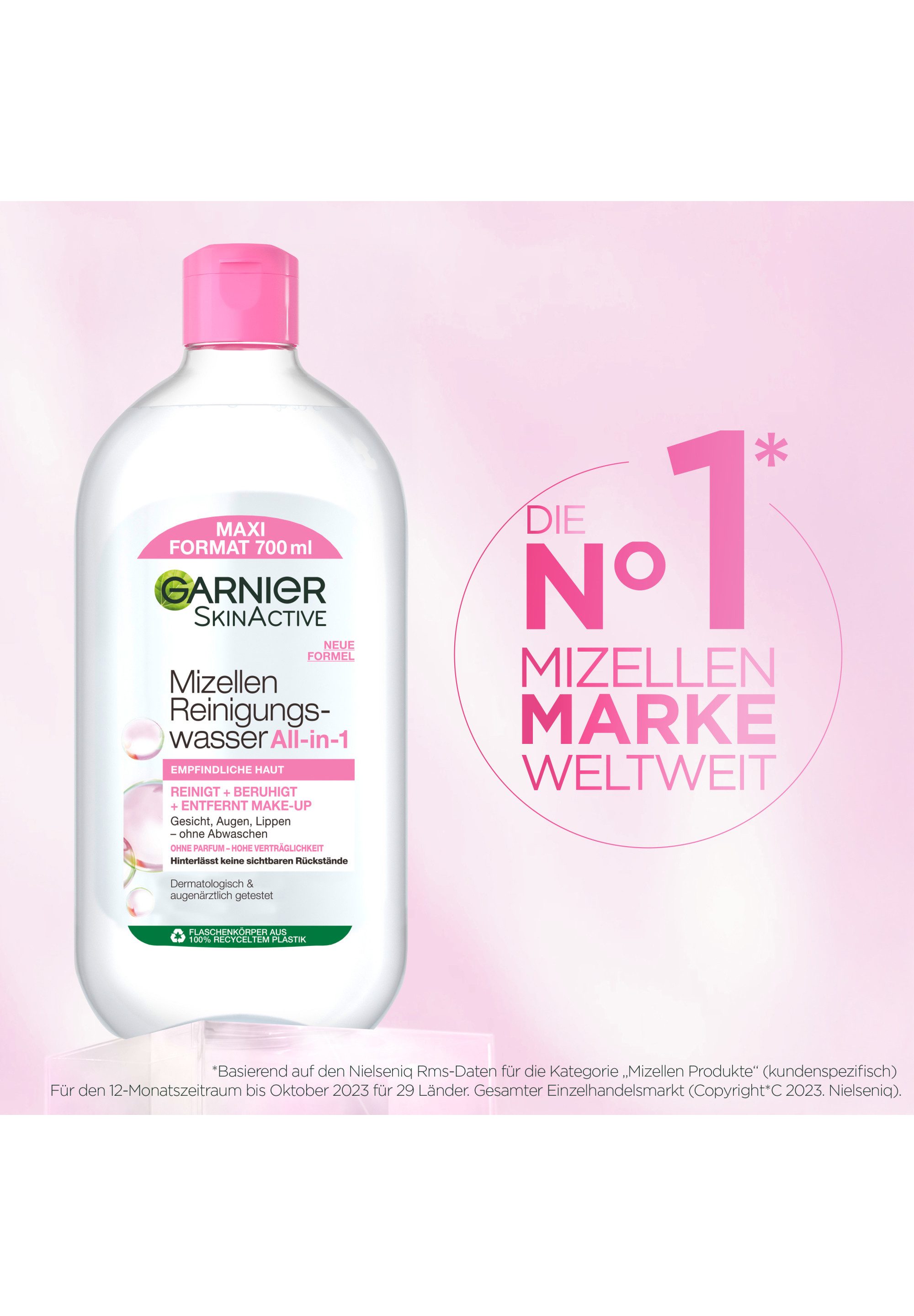 GARNIER Gesichtswasser GARNIER SKIN ACTIVE MIZELLEN REINIGUNGSWASSER ALL-IN-1, Gesichtswasser