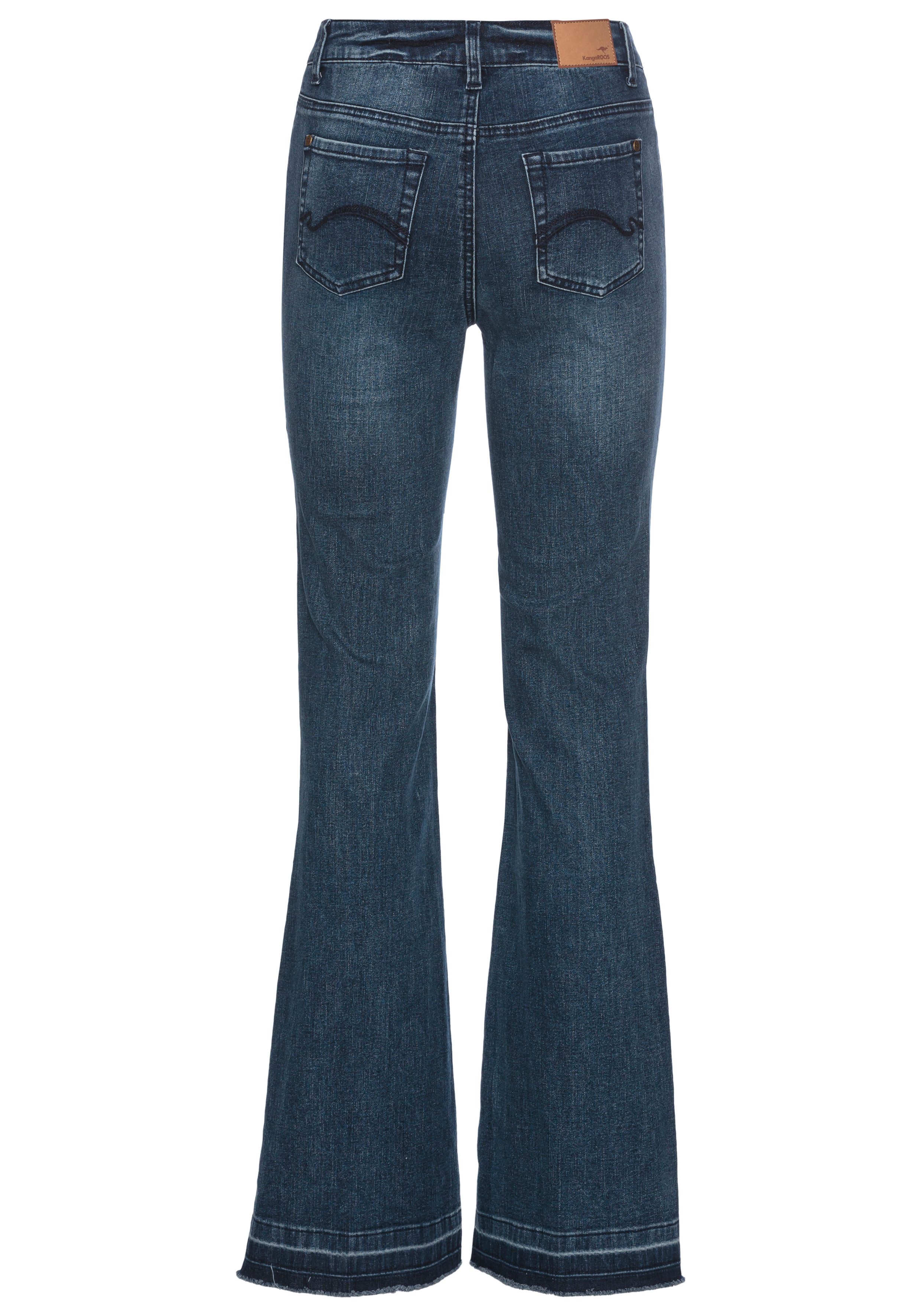 KangaROOS Weite Jeans Flare Weite Jeans High Waist