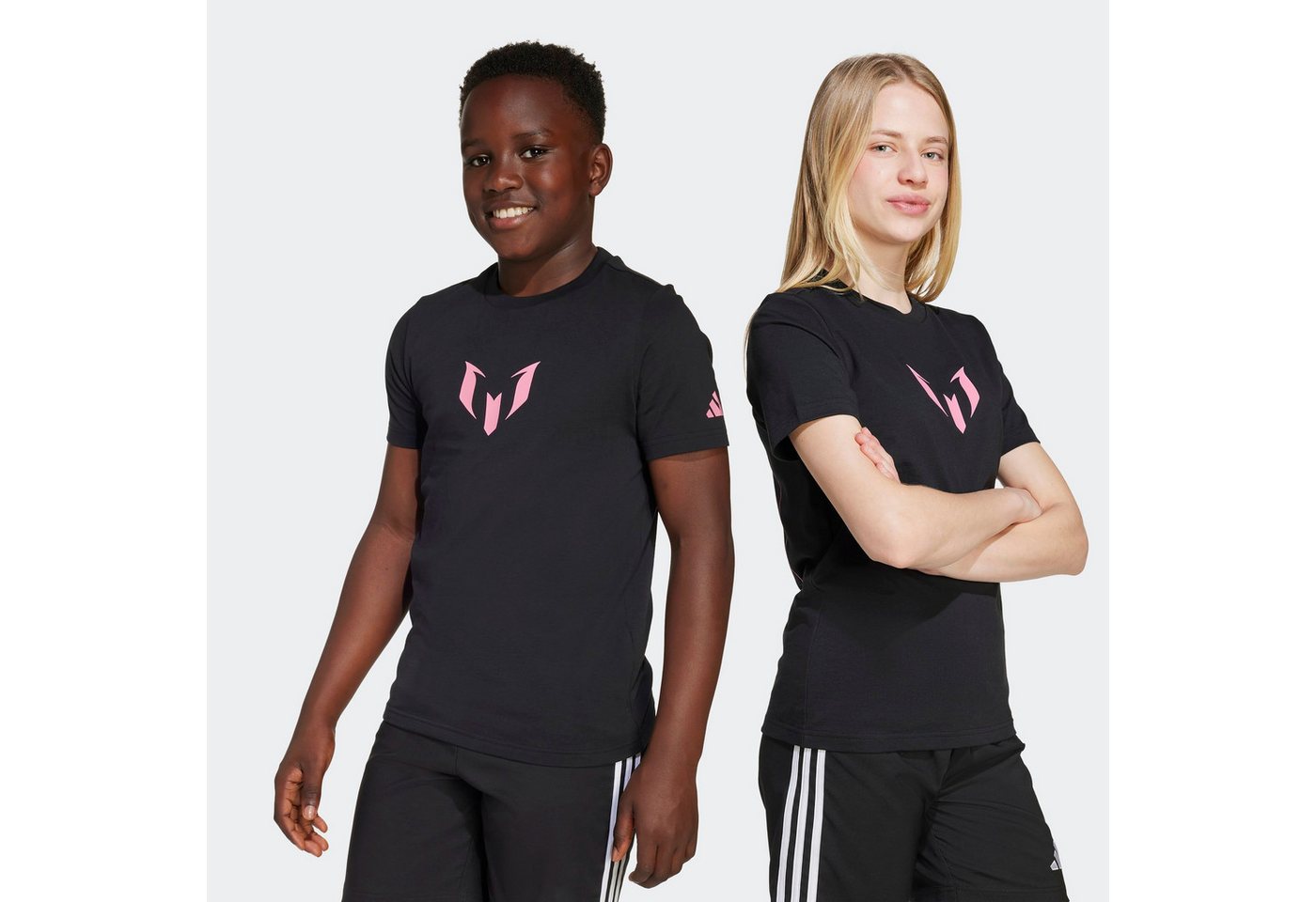 adidas Performance Trainingsshirt MIT GRAFIK FÜR KINDER MIT MESSI-NAMESZUG UND SPIELERUMMER sportlicher Stil, mit Name und Nummer auf dem Rücken, aus Baumwolle